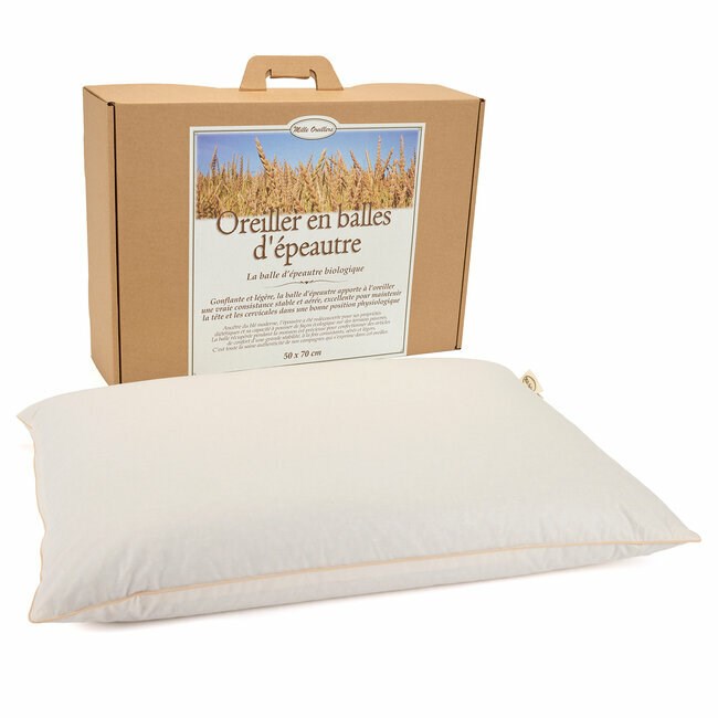 Mille Oreillers - OREILLER GRAND EPEAUTRE BIO 50x70 CM