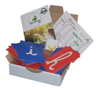 Mamontessoribox lettres rugueuses 1 Rouge