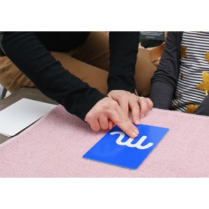 Mamontessoribox lettres rugueuses 2 Bleu