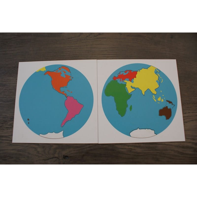 Mamontessoribox puzzle géo Continents (MaMontessoriBox) - Couverture