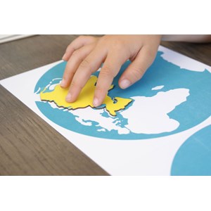 Mamontessoribox puzzle géo Continents