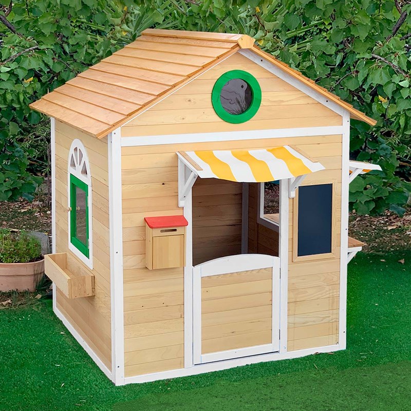 Cémonjardin - Cabane marchande en bois peint