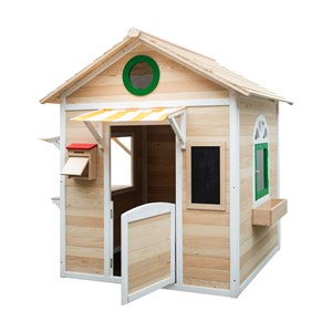 Cabane marchande en bois peint