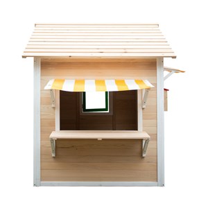 Cabane marchande en bois peint