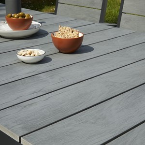 Salon de jardin en aluminium et polyw...