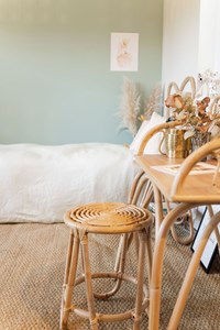 Tabouret enfant rotin june