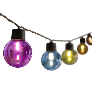 Guirlande solaire 20 ampoules rondes