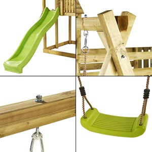 Aire de jeux cabane sur pilotis wapiti