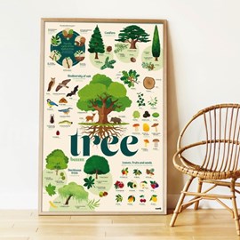Poster en stickers arbre poppi