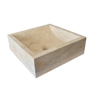 Vasque à poser en marbre crème,  kiara