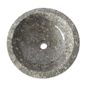 Vasque ronde en marbre gris lizéa