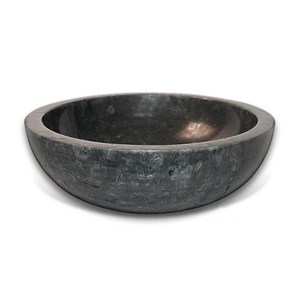 Vasque ronde en marbre noir lizéa