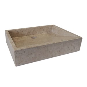 Vasque à poser en marbre crème, coreal