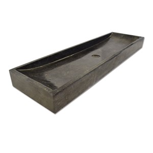 Vasque à poser en marbre noir, boreal