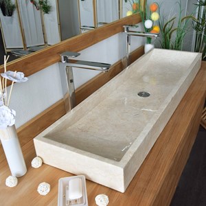 Vasque en marbre crème atlantica
