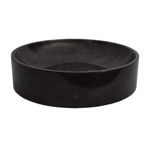 Vasque ronde en marbre noir irina