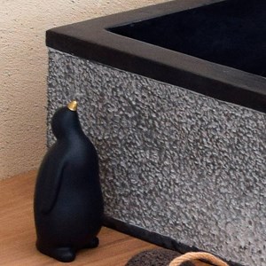 Vasque à poser en marbre noir, jones