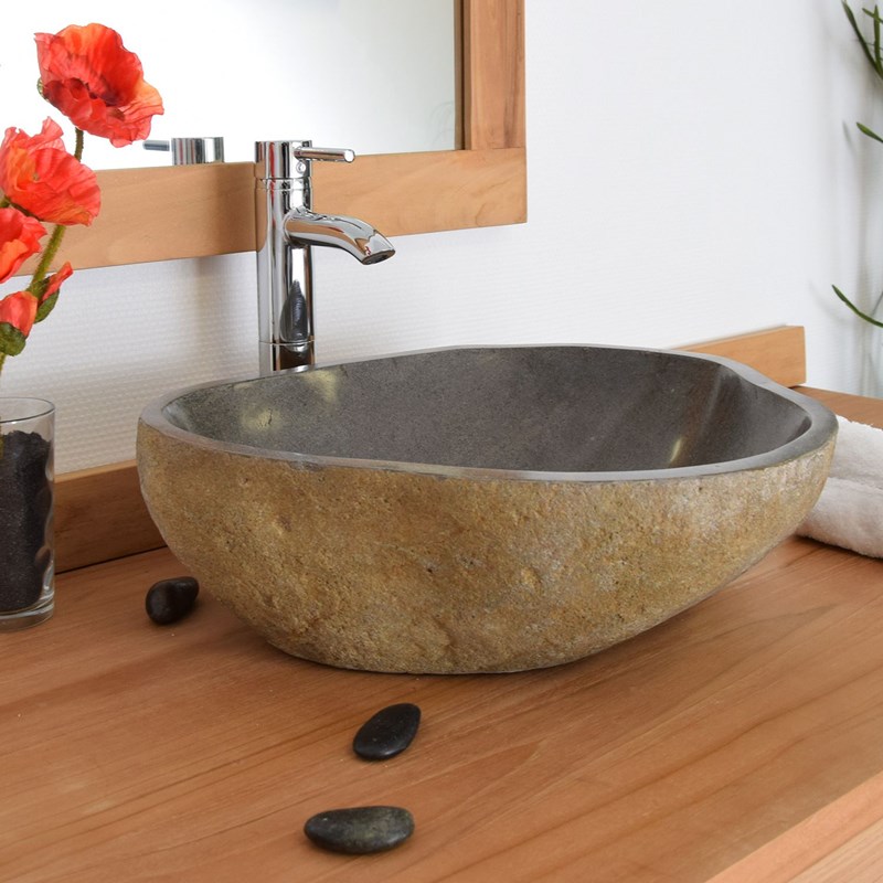 Vasque en pierre de rivière edenroc 60