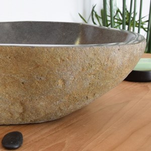 Vasque en pierre de rivière edenroc 60