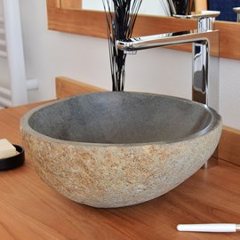 Vasque en pierre de rivière edenroc 50