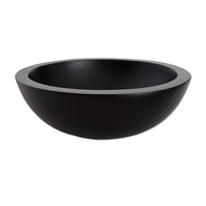 Vasque ronde effet béton noir rondo