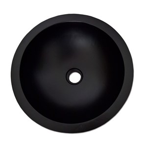 Vasque ronde effet béton noir rondo