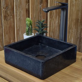 Vasque en marbre noir kalio mini