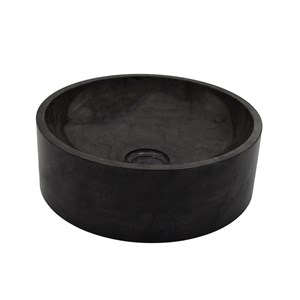 Vasque ronde en marbre noir irina mini