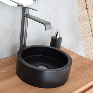 Vasque ronde noir arlequin mini