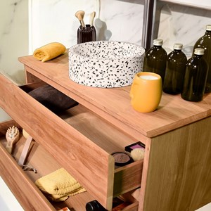 Vasque ronde terazzo crème arlequin mini