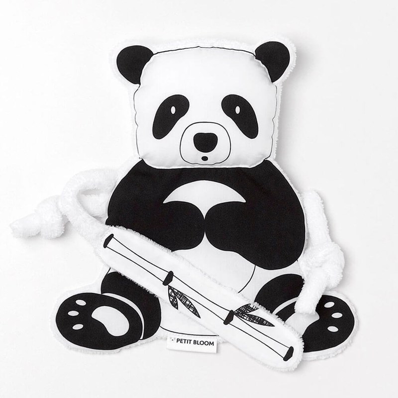 Doudou noir et blanc panda