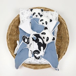 Doudou noir et blanc panda