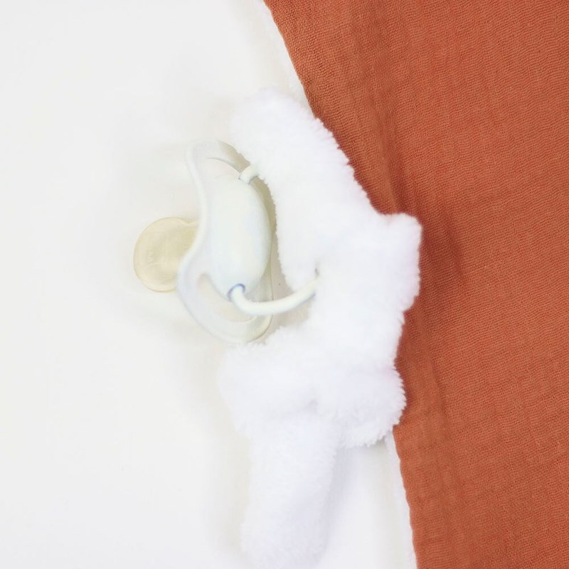 Doudou lange lapin brique (Petit Bloom) - Image 2