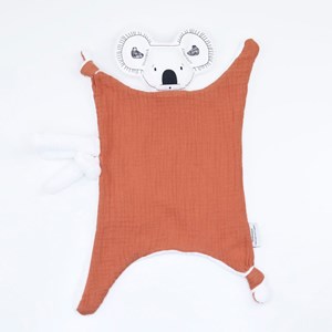 Doudou lange koala brique