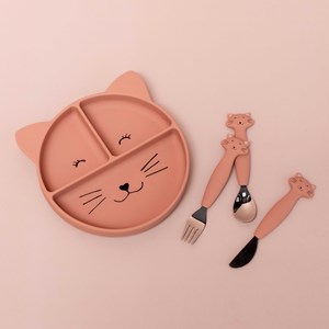 3 couverts en silicone - mrs. Cat