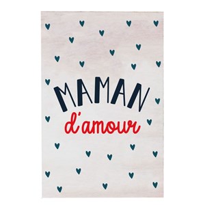 Carte en bois maman d’amour