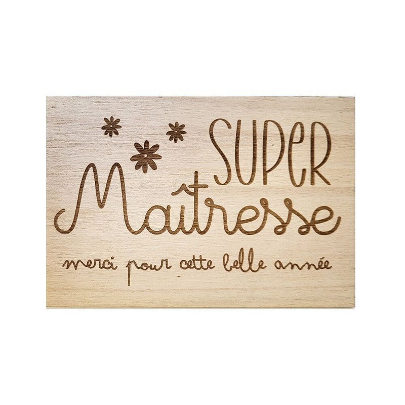 Carte super maîtresse - merci