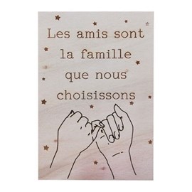 Carte les amis sont la famille