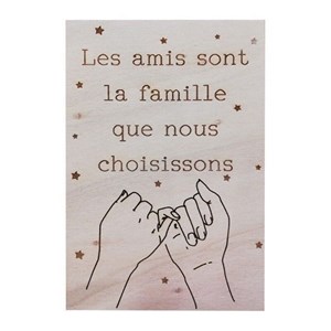 Carte les amis sont la famille