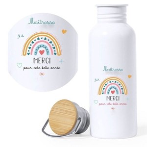 Gourde blanche arc-en-ciel