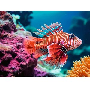 Puzzle poisson lion 500 pièces