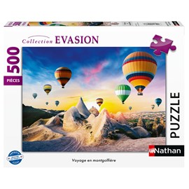 Puzzle voyage en montgolfière 500 pièc