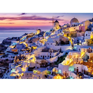 Puzzle coucher de soleil sur santorin 15
