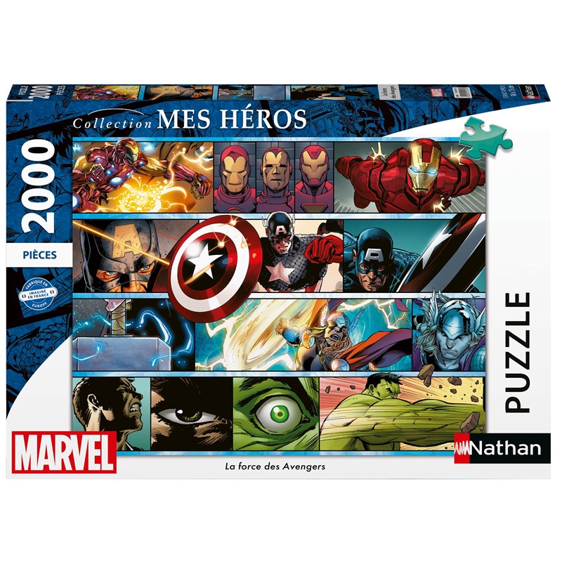Puzzle la force des avengers 2000 pcs