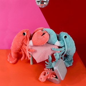 Peluche homard maman et son bébé corai