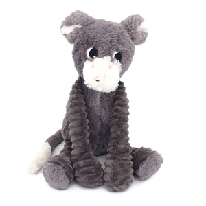Peluche âne maman et son bébé gris