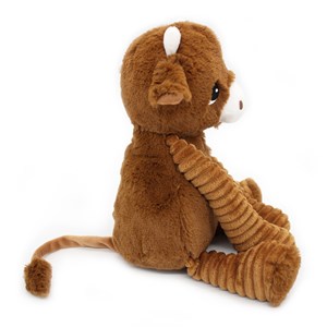 Peluche vache maman et son bébé marron