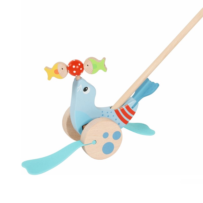 Otarie à pousser en bois