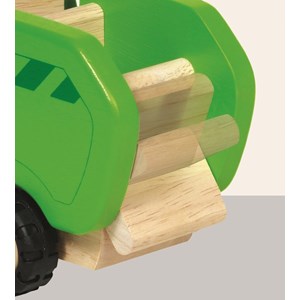 Camion poubelle en bois