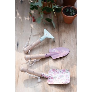 Outils de jardin rose fairy garden